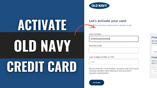 How To Activate Old Navy Credit Card