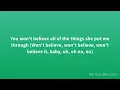 Usher - U Remind Me (Lyrics)