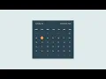 Calendar Flip Animation Using HTML CSS JS 2020