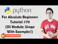 Os Module Python Tutorials For Absolute Beginners In Hindi
