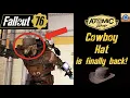 Fallout 76 Cowboy Hat is Finally Back
