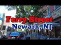 Walking on Ferry Street in Newark New Jersey USA Raymond Plaza East to Main Street