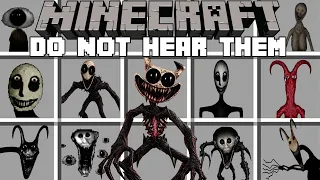 Minecraft DO NOT HEAR THEM MOD / DO NOT HEAR THEM HORROR MOD! (Minecraft Mods)