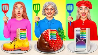 Me Vs Grandma Cooking Challenge Delicious Kitchen Hacks By Multi DO Challenge 