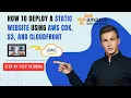 How to deploy a Static Website Using AWS CDK S3 and CloudFront Step by Step Guide