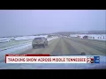 Live look at road conditions on Interstate 40 in Nashville