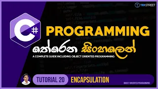 C Sinhala - Tutorial 20 Encapsulation Programming Sinhala TechStreet