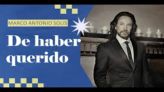 marco antonio sol s de haber sabido lyric video