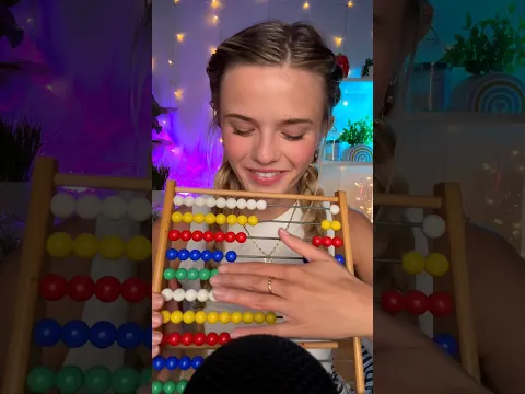 #asmr New Tingly Trigger 🌈😴 #abacus #asmrsounds #asmrtriggers #asmrforsleep #relaxing