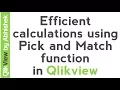 Qlikview Tutorial QlikView Expressions Calculations using Pick and Match function Data Tools