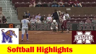 Download Memphis vs #17 Mississippi State Softball Game Highlights, April 16 2024 MP3