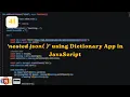 Dictionary App Using Nested JSON in JavaScript Exploring JavaScript Day 41 ScratchStart00
