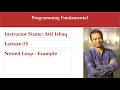 Lecture 15 Programming Fundamentals Nested Loop Nested While Loop