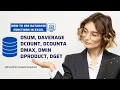 Excel Database Functions Explained DSUM DAVERAGE DCOUNT DCOUNTA DMAX DMIN and DPRODUCT