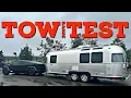 CyberTruck Range Test Towing an Airstream