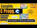 Introduction to 2D Arrays Full Explanation Lec 18 C Programming Full course for Beginners