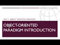 Unit 1 Object Oriented Paradigm Object Oriented Paradigm Introduction