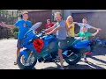 SURPRISING Ninja Daddy with his DREAM BIKE
