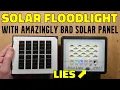 Lagu Inside a sealed solar floodlight with a defective solar panel