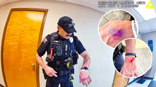 Officer Accidentally Tases Himself While Fighting Dangerous Man