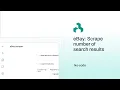 eBay scraper count search results in Google Sheets no code with axiom ai