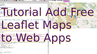 Tutorial How to add a leaflet map to your web app