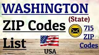 WASHINGTON ZIP Code s List State USA United States of America 715 ZIP Codes Seattle ZIP Code