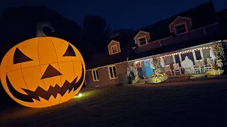 DECORATING THE FRONT PORCH FOR HALLOWEEN 2026 daily vlog 290 Animatronics Skeletons Pumpkins
