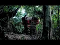 Download Lagu Solo Survival in the Rain, Building a Complete and Warm Bushcraft Shelter, Shrimp Traps