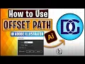 How To Use Offset Path In Adobe Illustrator Tutorial