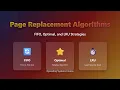 Page Replacement Algorithms FIFO Optimal LRU Explained Simply