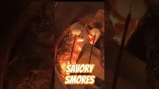 Savory Smores over the campfire