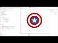 Painting Captain America Shield with Python Art By Pankaj Verma