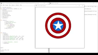 Painting Captain America Shield with Python Art By Pankaj Verma