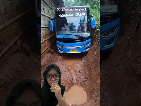 Bisnya masuk ke jalan kecil‼️😡 gvhamingback #shorts #youtubeshorts