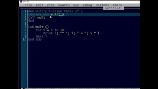 qbasic program to print multiplication table using sub module 2082
