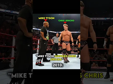 Mike Tyson Shows Respect To Chris Jericho 🥹❤️‍🩹 #wwe #miketyson #edit #wweshorts