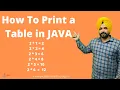 How To Create a Multiplication Table In Java Java Training in Chandigarh Excellence Technology