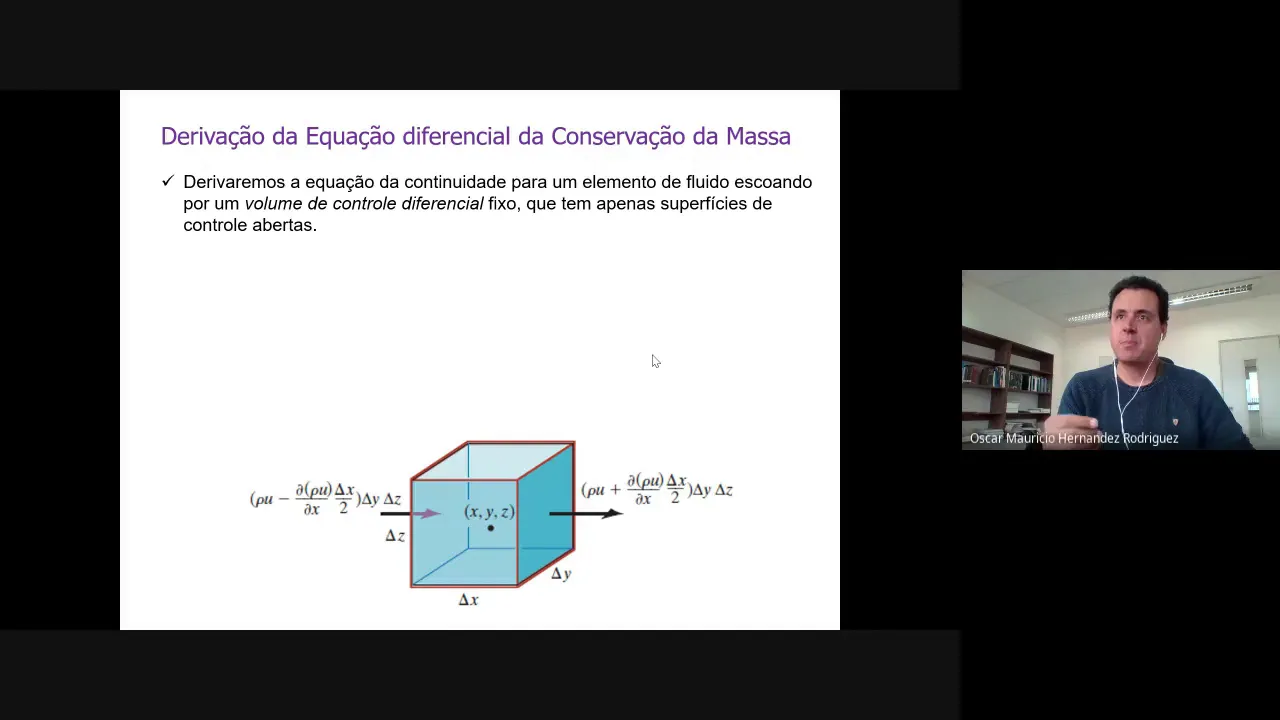 Equação diferencial da conservação da massa