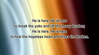 god is here there is a sweet anointing in this sanctuary