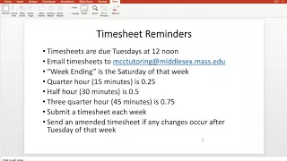 SI timesheet Tutorial
