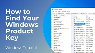 How to Find Your Windows 10 Product Key - Registry Editor