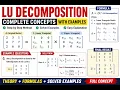 LU Decomposition Method Factorization of Matrix with Examples Engineering Mathematics