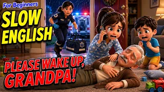 Grandpa Collapsed While the Kids Were Alone… 😱 Then THIS Happened! | Slow English Story A2
