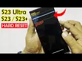 How to HARD RESET Samsung S23 Ultra with keys NO PC