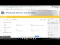 Athletics and Activites calendar navigation