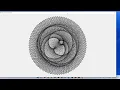 Dance of Venus and Earth - mandala design using python code Design generation using simple coding