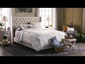 Naples Wingback Button Tufted Upholstered King Headboard by iNSPIRE Q Artisan