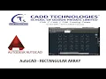 AutoCAD - RECTANGULAR ARRAY