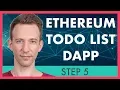 ToDo List Ethereum Dapp Tutorial Step 5